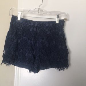 Blue Lacey shorts